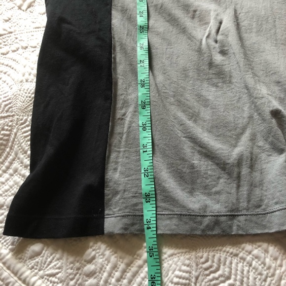 TONLE Shift Short Sleeve Midi Dress Black Gray Sustainable Recycled Size Small - Picture 8 of 10